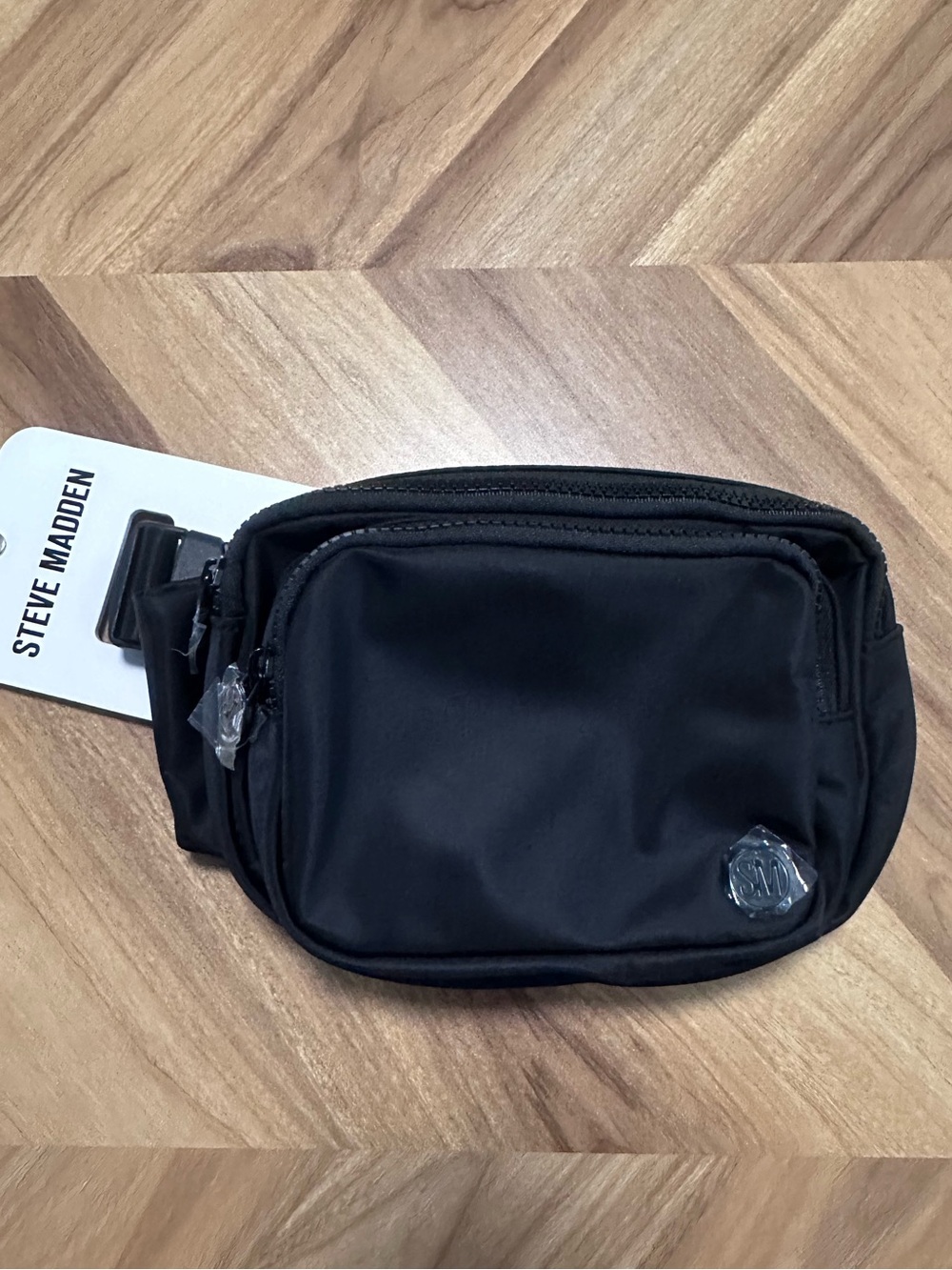 Steve Madden NWT black belt bag Fanny pack crossbody purse